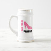 Chope À Bière Je marche pour mon ami (Gauche)