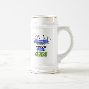 Chope À Bière Je n'ai pas besoin de thérapie, je dois conduire m