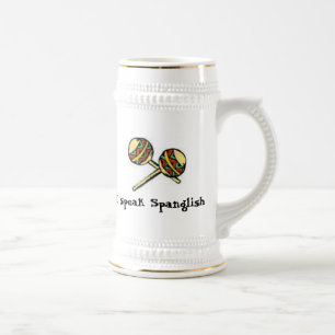 Chope À Bière Je parle Spanglish