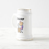 Chope À Bière Je surfe sur le Web (Devant gauche)
