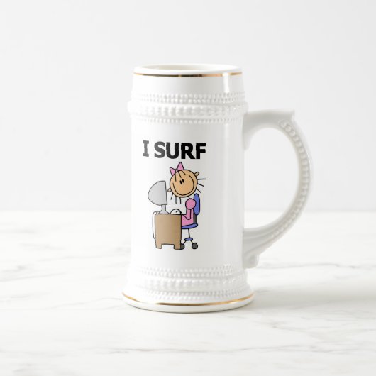 Chope À Bière Je surfe sur le Web (Droite)