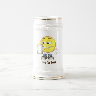 Chope À Bière Je vis pour la bière Stein