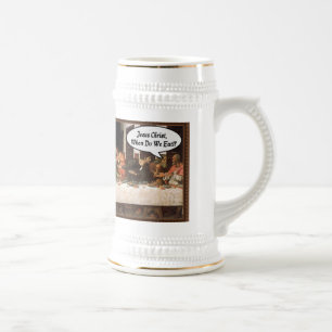 Chope À Bière Jésus-Christ Quand Mangeons-Nous? - Dernière Cène 