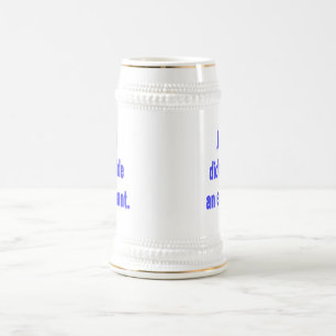 Chope À Bière Jésus n'a pas monté d'éléphant