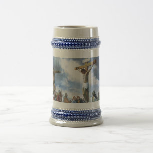 Chope À Bière Jésus sur la croix