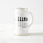 Chope À Bière Jeu d'échecs moderne personnalisé (Devant droit)