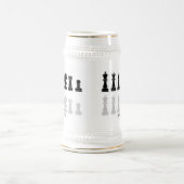 Chope À Bière Jeu d'échecs moderne personnalisé (Centre)