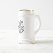 Chope À Bière Johann Sebastian Bach Crest Monogramme Insignia (Devant droit)