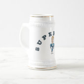 Chope À Bière Joli Super Papa en dessin animé vectoriel (Devant gauche)