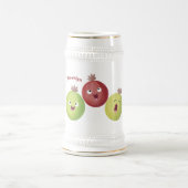 Chope À Bière Joli trio gooseberry chantant dessin animé (Centre)