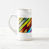 Chope À Bière Jolies rayures colorées (Gauche)