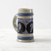 CHOPE À BIÈRE JOUEUR DE HOCKEY BLUE (Devant gauche)