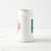 Chope À Bière Jour de la Saint Patrick irlandais américain (Centre)