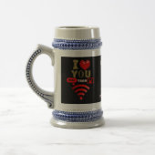 Chope À Bière Jour de la Saint Valentin (Gauche)
