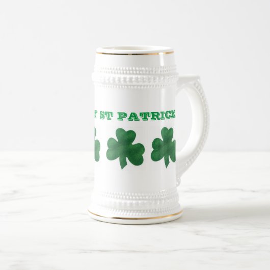 Chope À Bière Joyeuse St Patrick (Devant droit)