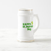Chope À Bière Joyeuse St Patrick jour Trèfle Vert (Devant droit)