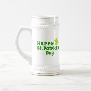 Chope À Bière Joyeuse St Patrick jour Trèfle Vert