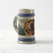 Chope À Bière Joyeux Golden Retriever en cours (Devant gauche)