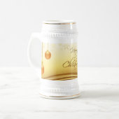Chope À Bière Joyeux Noël d'or (Devant gauche)