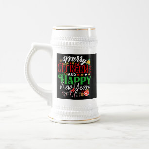 Chope À Bière Joyeux Noël et Bonne Année-67342