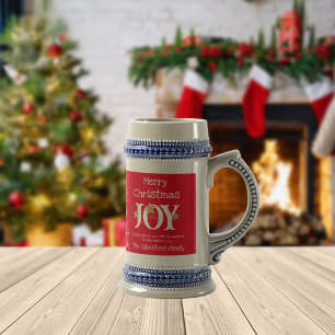 Chope À Bière Joyeux Noël Joie Un Petit Cadeau Pour Vous Cool Ro