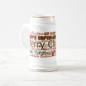 Chope À Bière Joyeux Noël Stein (Devant gauche)
