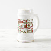 Chope À Bière Joyeux Noël Stein (Devant droit)