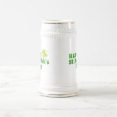 Chope À Bière Joyeux St Patrick`s day Shamrock Green (Centre)