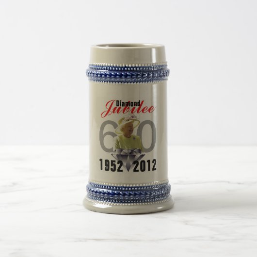 Chope À Bière Jubilé de diamant 1952-2012 Stein (Centre)