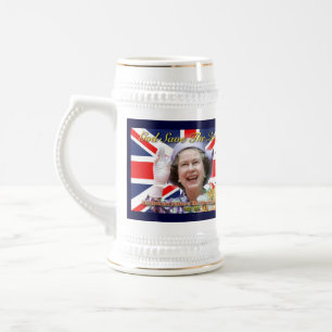 Chope À Bière Jubilé de diamant de S.M. la Reine Elizabeth II