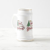 Chope À Bière Juste une fille qui aime Noël (Devant gauche)