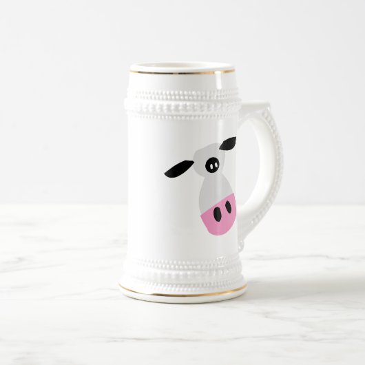 Chope À Bière Juste une vache (Devant droit)