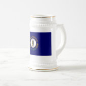 Chope À Bière Kentucky : Commonwealth Bluegrass Drapeau de l'Éta (Devant droit)