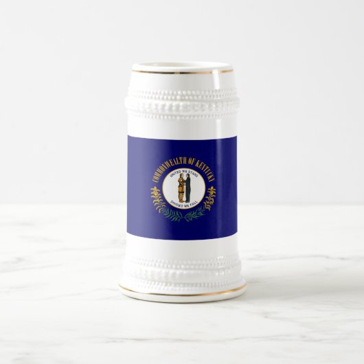 Chope À Bière Kentucky : Commonwealth Bluegrass Drapeau de l'Éta (Centre)