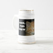 Chope À Bière Kitty "MEC, CETTE PETITE, C'EST BLOQUER MON ESPRIT (Devant gauche)