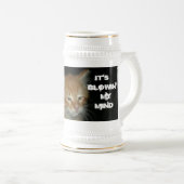 Chope À Bière Kitty "MEC, CETTE PETITE, C'EST BLOQUER MON ESPRIT (Devant droit)