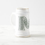 Chope À Bière KRW - M - Stein décoré d'un monogramme celtique (Devant gauche)