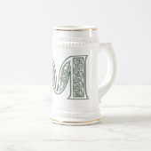 Chope À Bière KRW - M - Stein décoré d'un monogramme celtique (Devant droit)