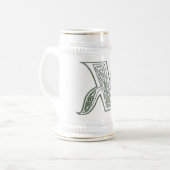 Chope À Bière KRW - X - Stein décoré d'un monogramme celtique (Devant gauche)