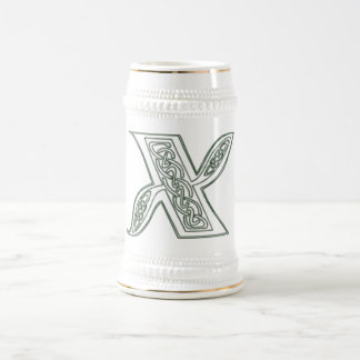 Chope À Bière KRW - X - Stein décoré d'un monogramme celtique