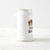 Chope À Bière La bière du roi personnalisée Stein (Devant gauche)