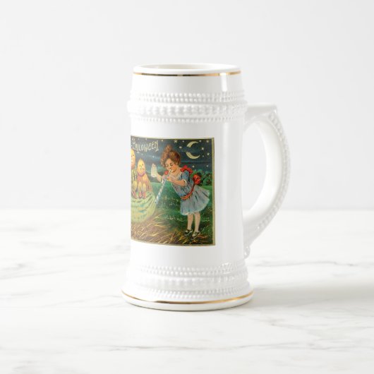 Chope À Bière La brasse de la jeune sorcière : Hommes Citrouille (Devant droit)