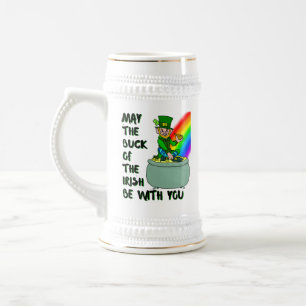 Chope À Bière La chance de la coutume irlandaise St Patrick's Be