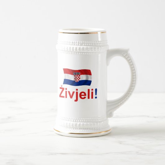 Chope À Bière La Croatie Zivjeli ! (Acclamations) (Droite)
