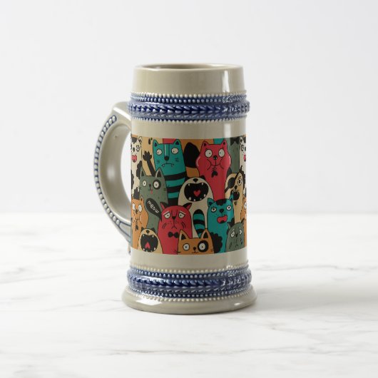 Chope À Bière La foule des chats (Devant gauche)