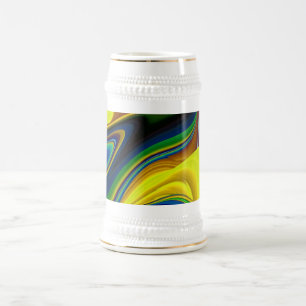Chope À Bière La magie de l'été, 3D Art Abstrait