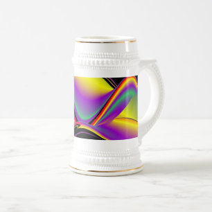 Chope À Bière La magie des couleurs, Rainbowart 3D Abstrait