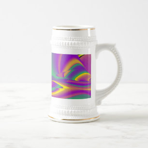 Chope À Bière La magie des couleurs, Rainbowart 3D Abstrait