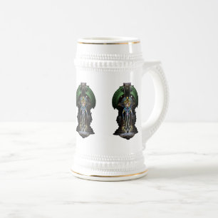 Chope À Bière La Majesté De Trilia Fractal Portrait Imaginaire