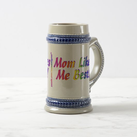 Chope À Bière La maman m'aime meilleur ! Stein (Devant droit)